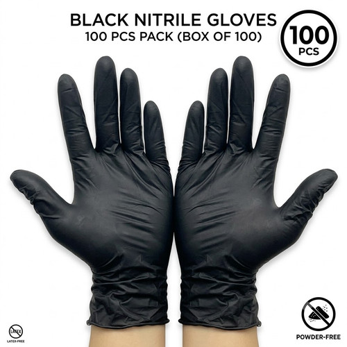 100pcs black disposable - 100pcs,