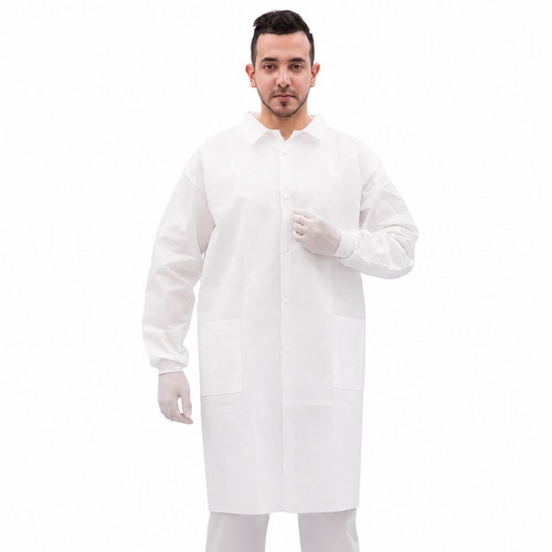 Disposable labcoat white 2 - disposable, labcoat,